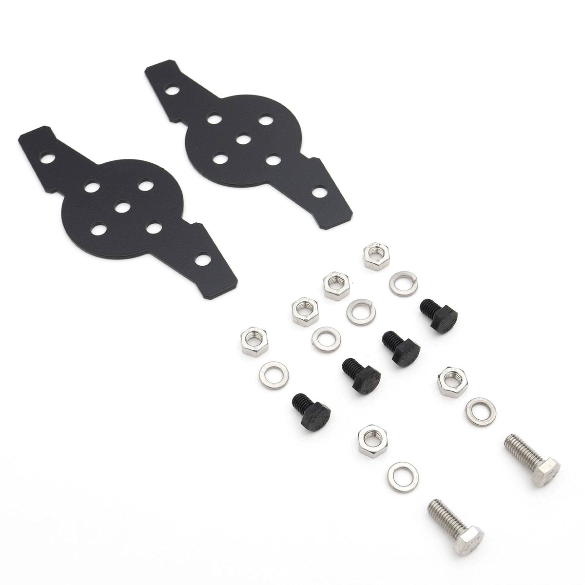 Hood Hinge Adapter Plate ZROADZ to mount (4) 3 Inch LED Pod Lights to Hood Hinge Bracket - PN #Z360002, Black