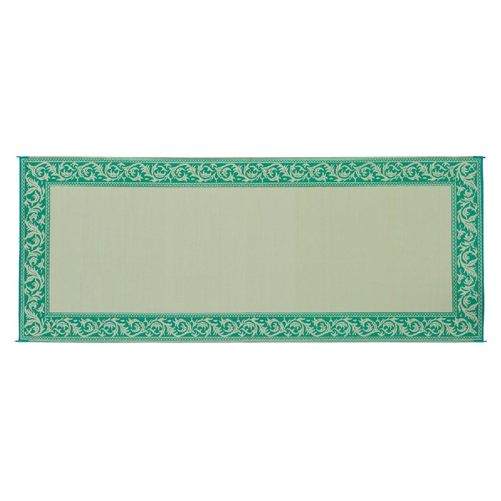 Ming's Mark Stylish RC4 Reversible Patio Mat - 8' x 20', Green/Beige