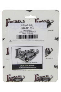 Lokar DK-015C Performance Products Dash Bezel - Lucille - 7/16-28 Female - Chrome