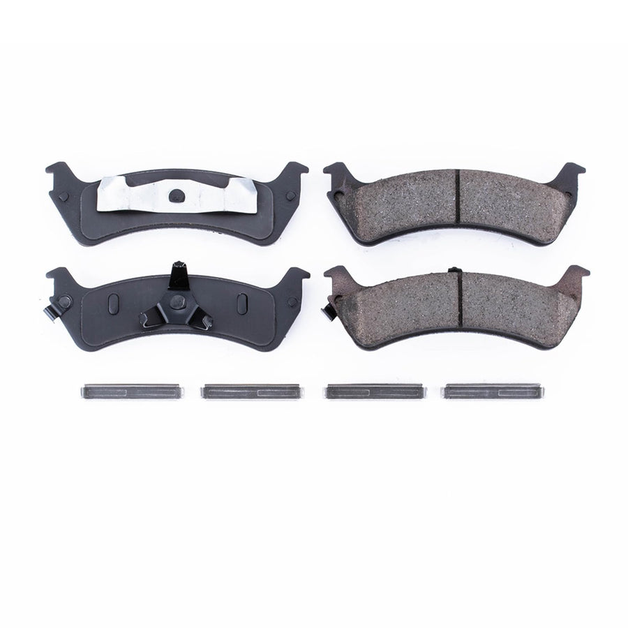 Power Stop Front Brake Kit For Explorer Ford 1995-01 |Explorer Sport 2001-02 |Ranger 1998-02 |Mercury Mountaineer 1997-01 - Ceramic Brake Pads With Installation Hardware, 17-667