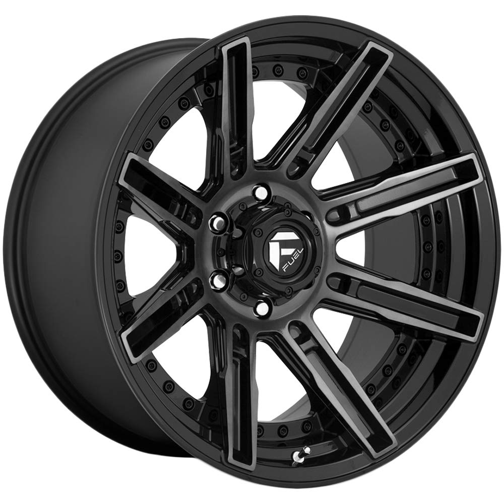 D708 ROGUE FUEL OFF-ROAD 20X9, 6X135, 5.04, 1mm GLOSS MACHINED DOUBLE DARK TINT - D70820908950