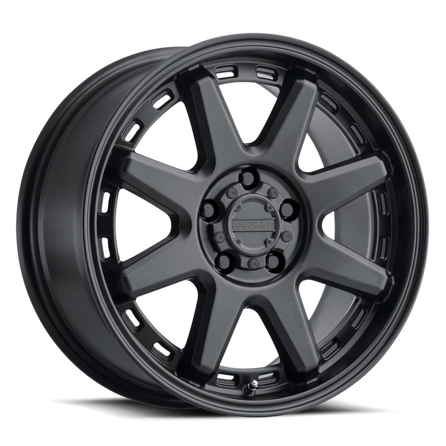 947B Raceline Wheels Scout CUV Satin Black Wheel (17 x 8. inches /5 x 110 mm, 35 mm Offset)