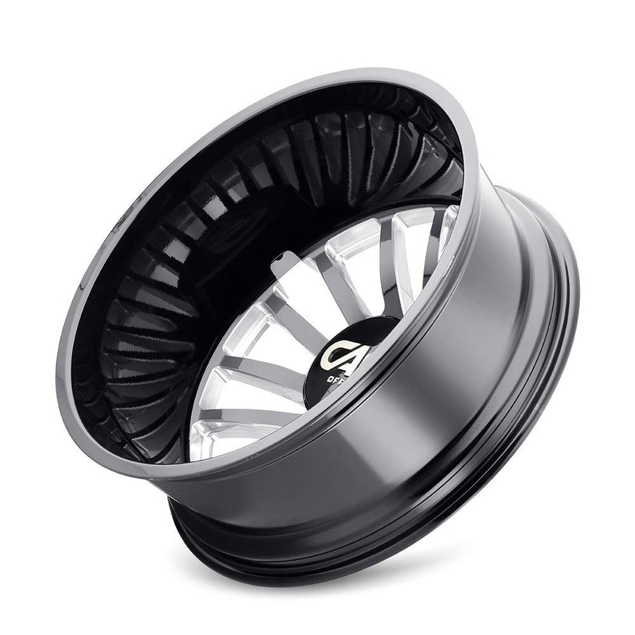 SUMMIT CALI OFF-ROAD DUALLY Gloss Black Wheel with Painted (20 x 8.25 inches /8 x 210 mm, 232 mm Offset)