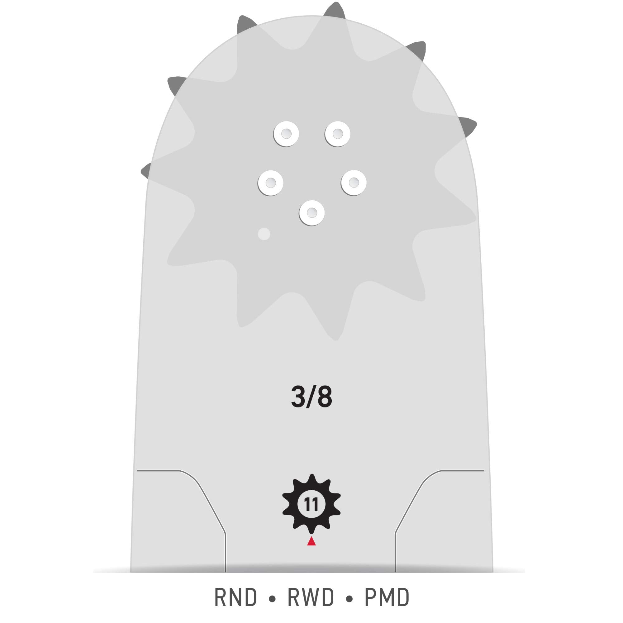 Oregon 200RNDD025 20" Power Match Bar .050" Gauge 3/8" Pitch