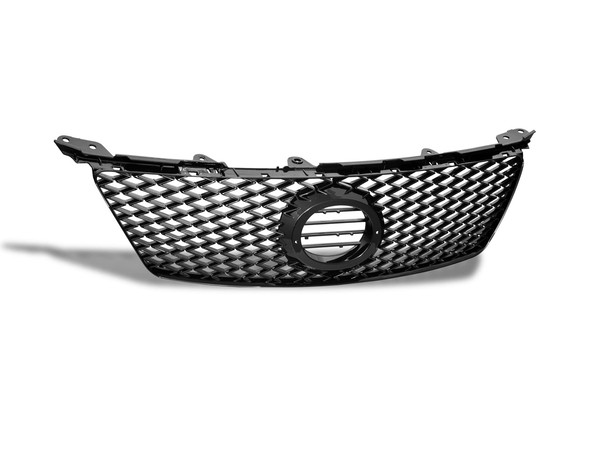 7149724 Armordillo USA OE Style Front Hood Grille - Gloss Black Fits 2006-2008 Lexus IS250 IS-250 / IS350 IS-350