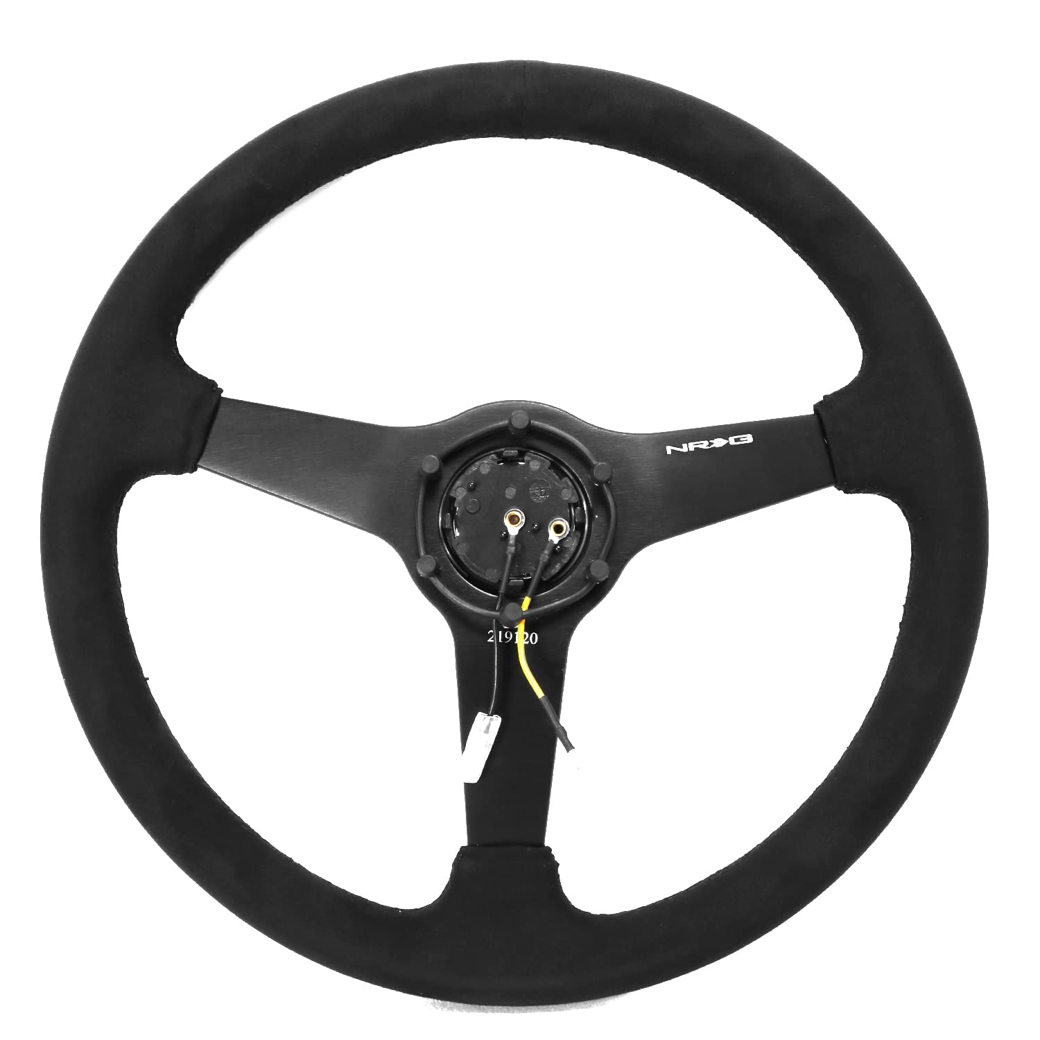 RST-037MB-SA NRG Innovations 1" Deep Dish 3-Spoke Steering Wheel with Horn Button,6 X 70mm Bolt Pattern, Matte Black