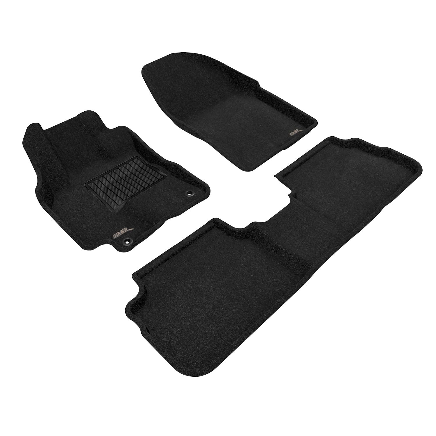 Elegant 3D MAXpider Floor Mat (Black) Compatible with Toyota Corolla 2009-2013 - Full Set