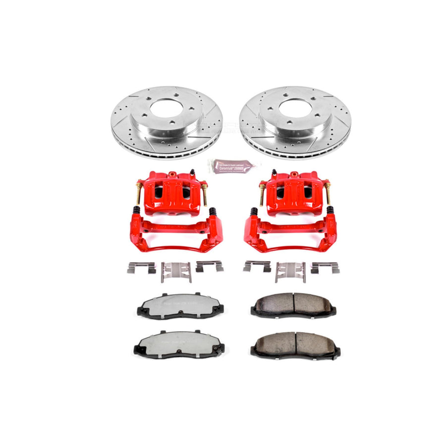 Power Stop Front KC1866A-36 Z36 Truck and Tow Brake Kit with Calipers For Ford F-150 1999-2003, Ford F-150 Heritage 2004 [Model Specific]