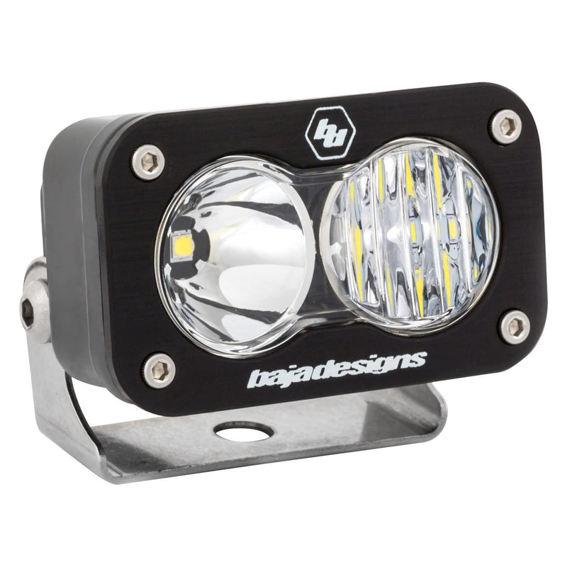Baja Designs S2 Black Sport LED Light Pod (Driving/Combo; Clear)