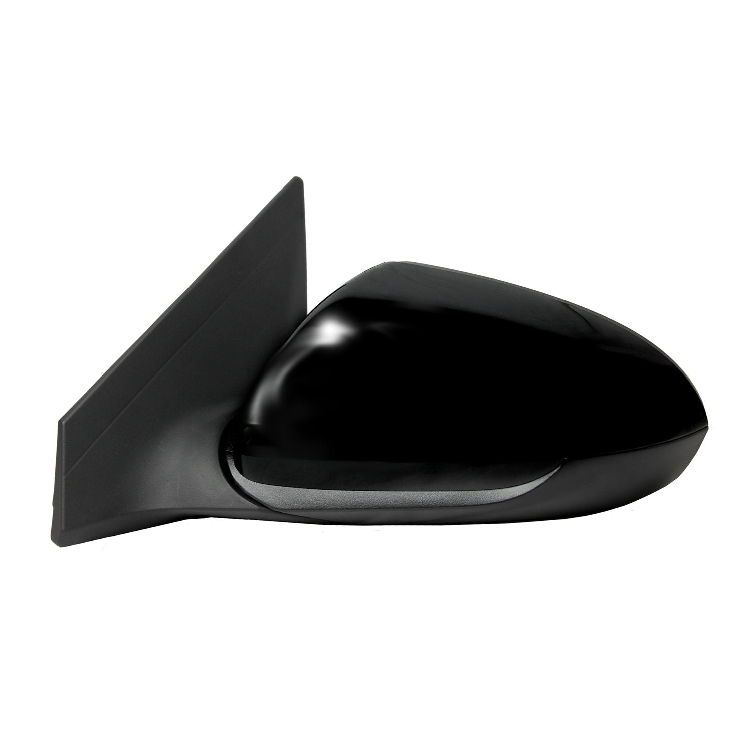 Fit System Side Driver Mirror for Hyundai Elantra Sedan, US Built, Textured Black w/PTM Cover, spot Mirror, Foldaway, Power
