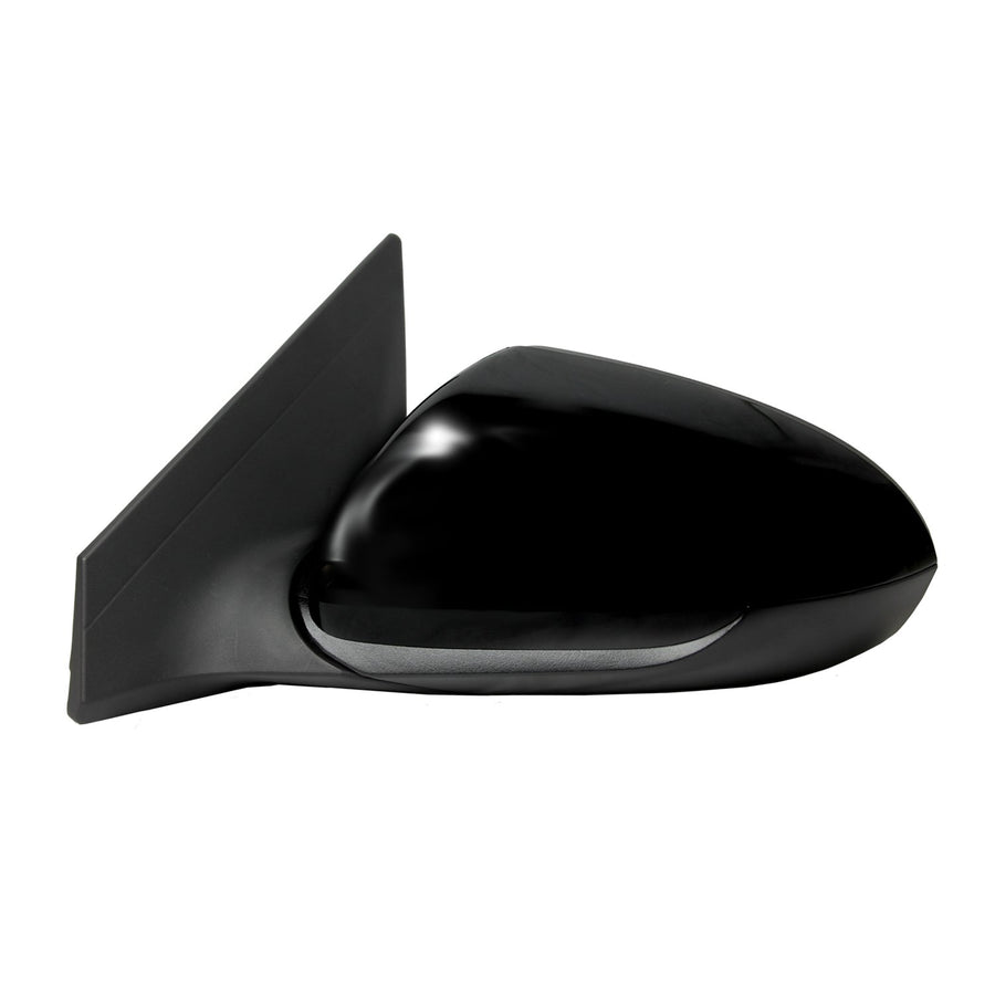 Fit System Side Driver Mirror for Hyundai Elantra Sedan, US Built, Textured Black w/PTM Cover, spot Mirror, Foldaway, Power