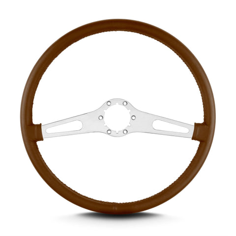 Teardrop Lecarra 67205 15" Brushed Thin Grip Caramel 2 Spoke