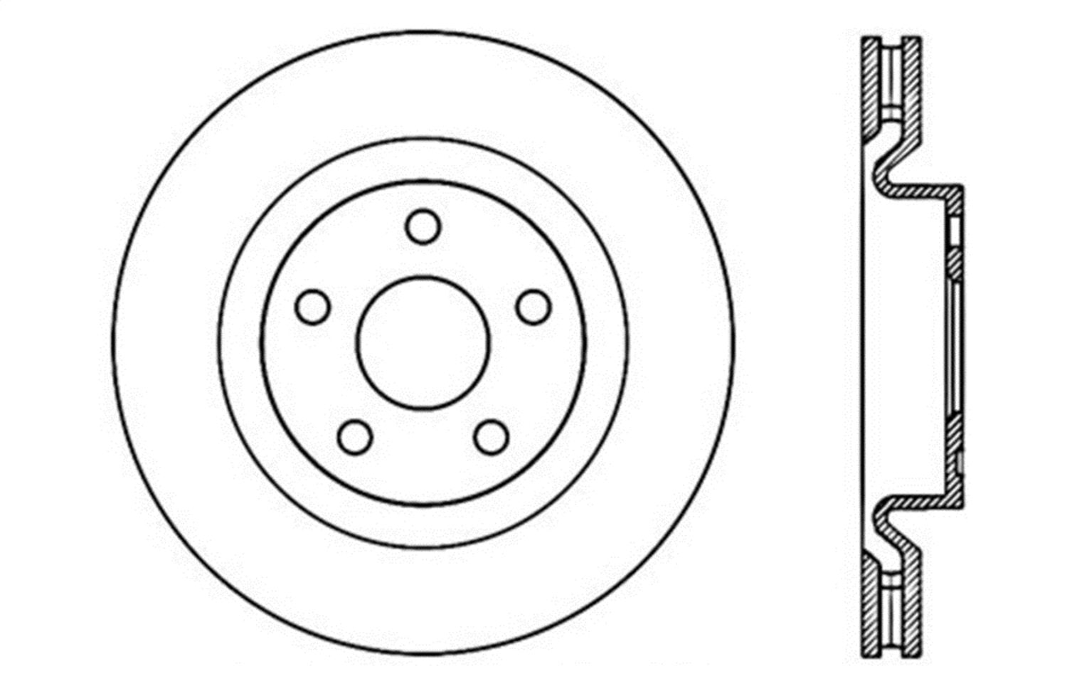 Sport StopTech 128.62114L Cross Drilled Brake Rotor (Front Left), 1 Pack