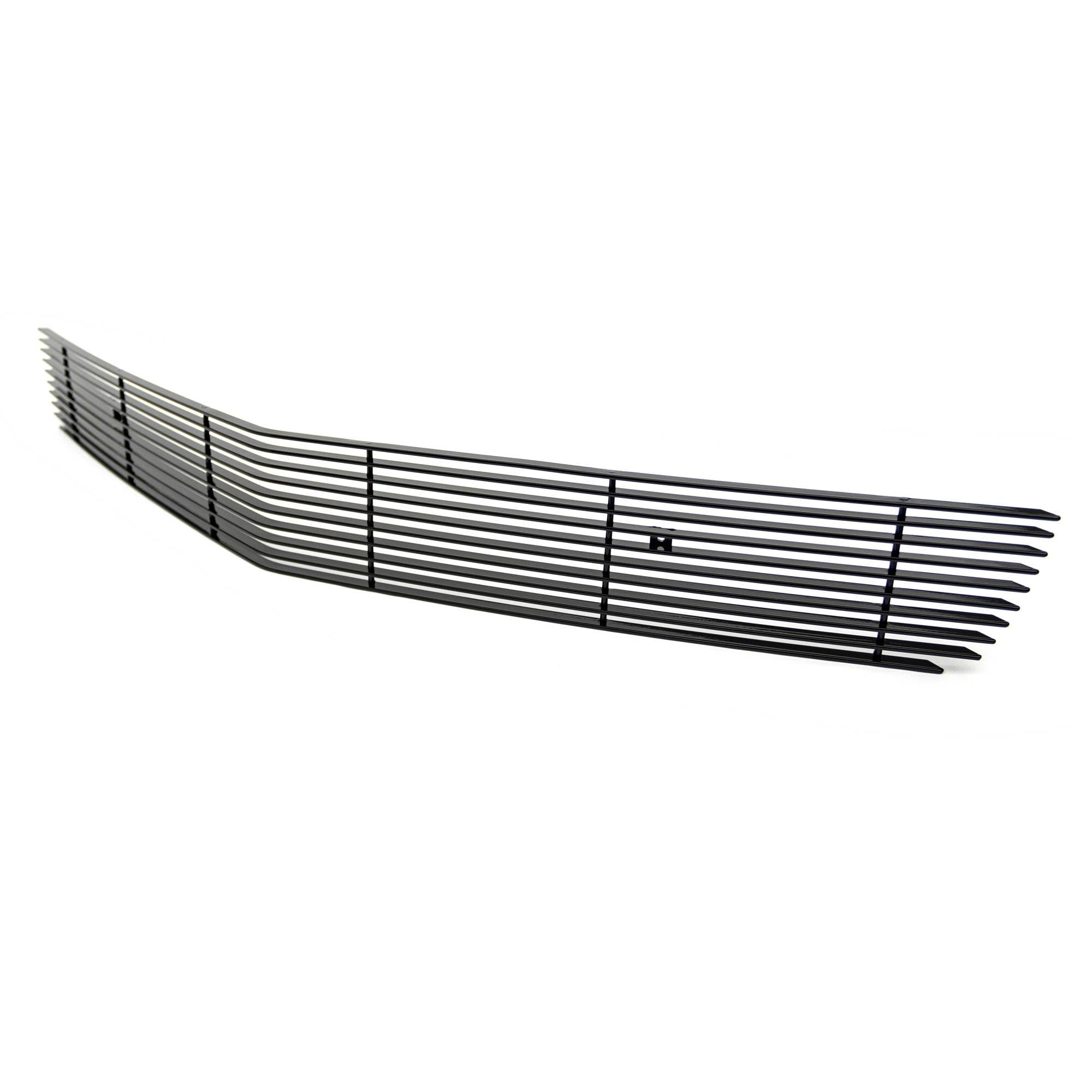 Horizontal T-Rex 25028B Aluminum Black Finish Billet Bumper Grille Overlay for Chevrolet Camaro SS