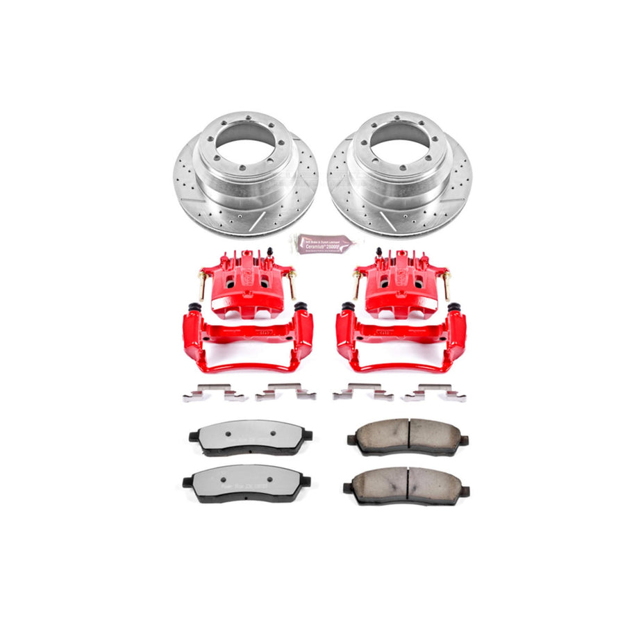 Power Stop Rear KC1889A-36 Z36 Truck and Tow Brake Kit with Calipers For Ford F-350 Super Duty 2000-2004 [Model Specific]