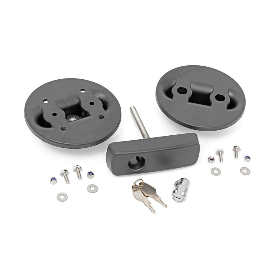 Container Mounting Bracket Rough Country with Lock & Keys for Non-Potable Water Jugs