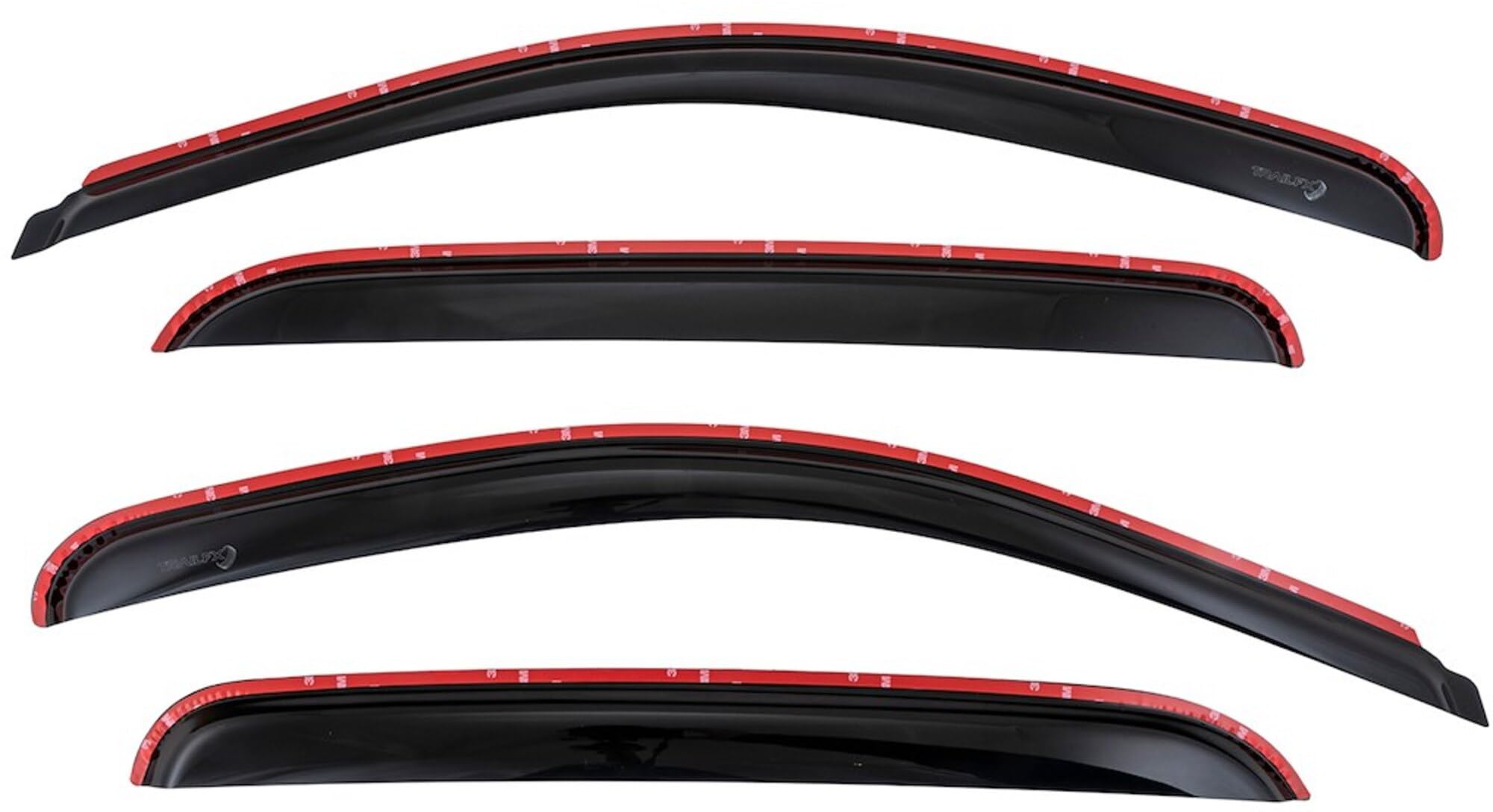 TrailFX Acrylic Rainguards 2007-2013 Chevrolet Silverado 1500 Fits Low Profile in-Channel Smoke Window Vents Snap-in Installation Set of 4 Window Raing Vents TrailFx 4515IC