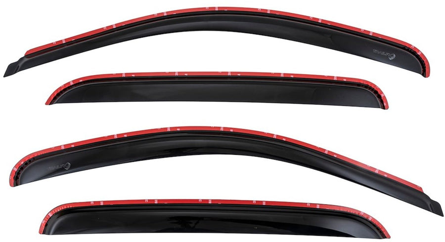 TrailFX Acrylic Rainguards 2007-2013 Chevrolet Silverado 1500 Fits Low Profile in-Channel Smoke Window Vents Snap-in Installation Set of 4 Window Raing Vents TrailFx 4515IC