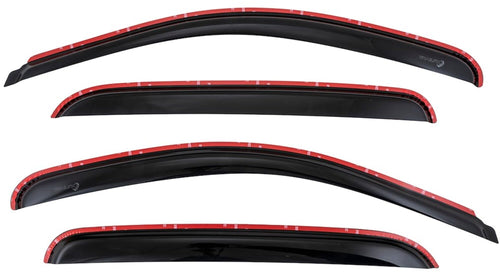 TrailFX Acrylic Rainguards 2007-2013 Chevrolet Silverado 1500 Fits Low Profile in-Channel Smoke Window Vents Snap-in Installation Set of 4 Window Raing Vents TrailFx 4515IC