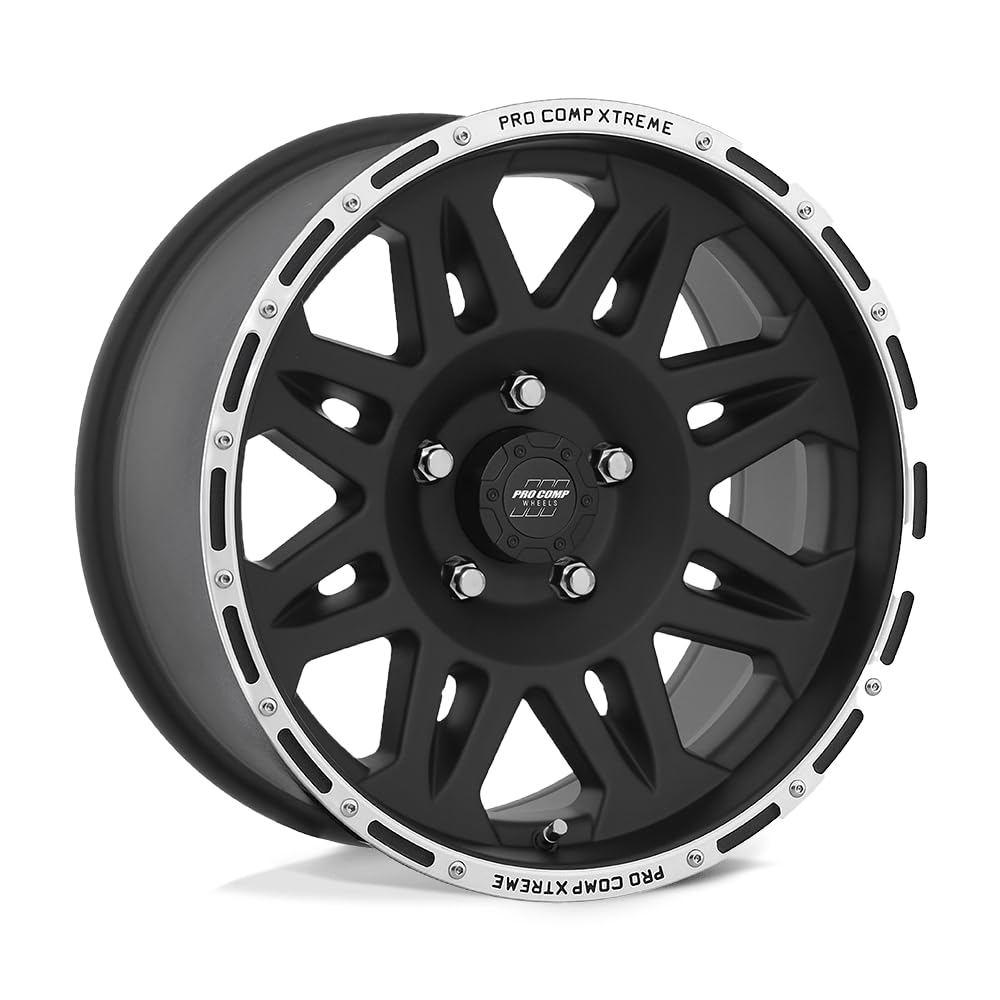 PXA5 Pro Comp Alloys 17X9 5X5.0 F-BLK MACH -6MM - PXA7105-7973