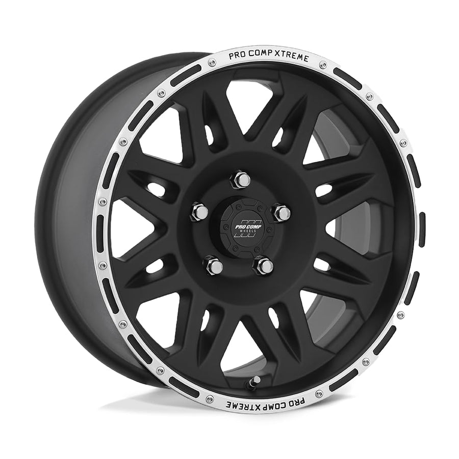 PXA5 Pro Comp Alloys 17X9 5X5.0 F-BLK MACH -6MM - PXA7105-7973