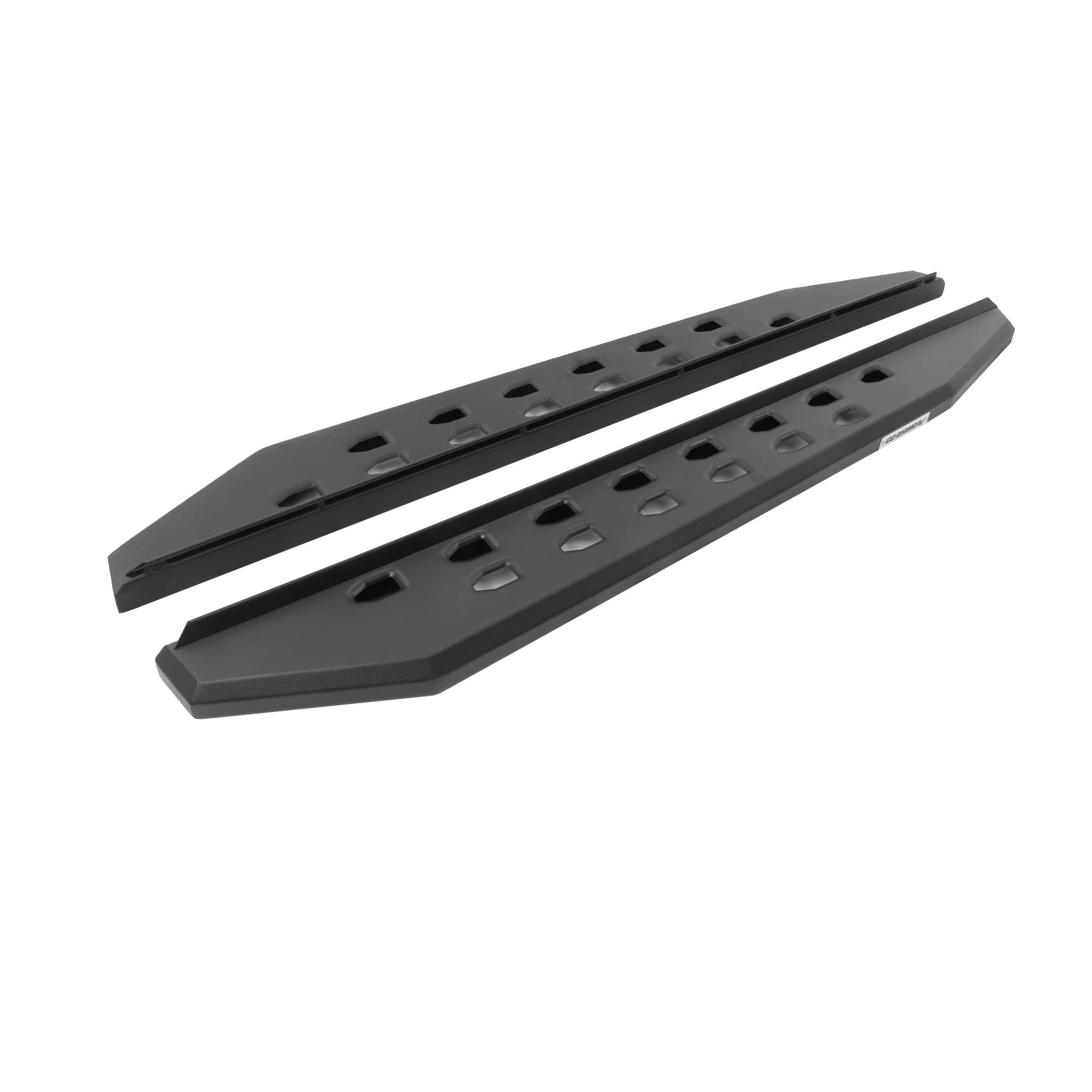 RB20 Slim Running Boards Go Rhino | 48", Galvanized Steel, Protective Bedliner Coating | 69400048ST