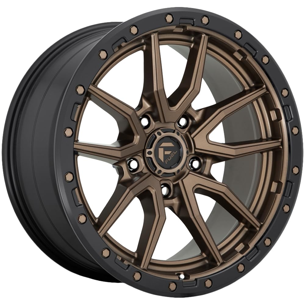 D681 REBEL FUEL OFF-ROAD 17X9, 5X5.0, 5.04, 1mm MATTE BRONZE BLACK BEAD RING - D68117907550