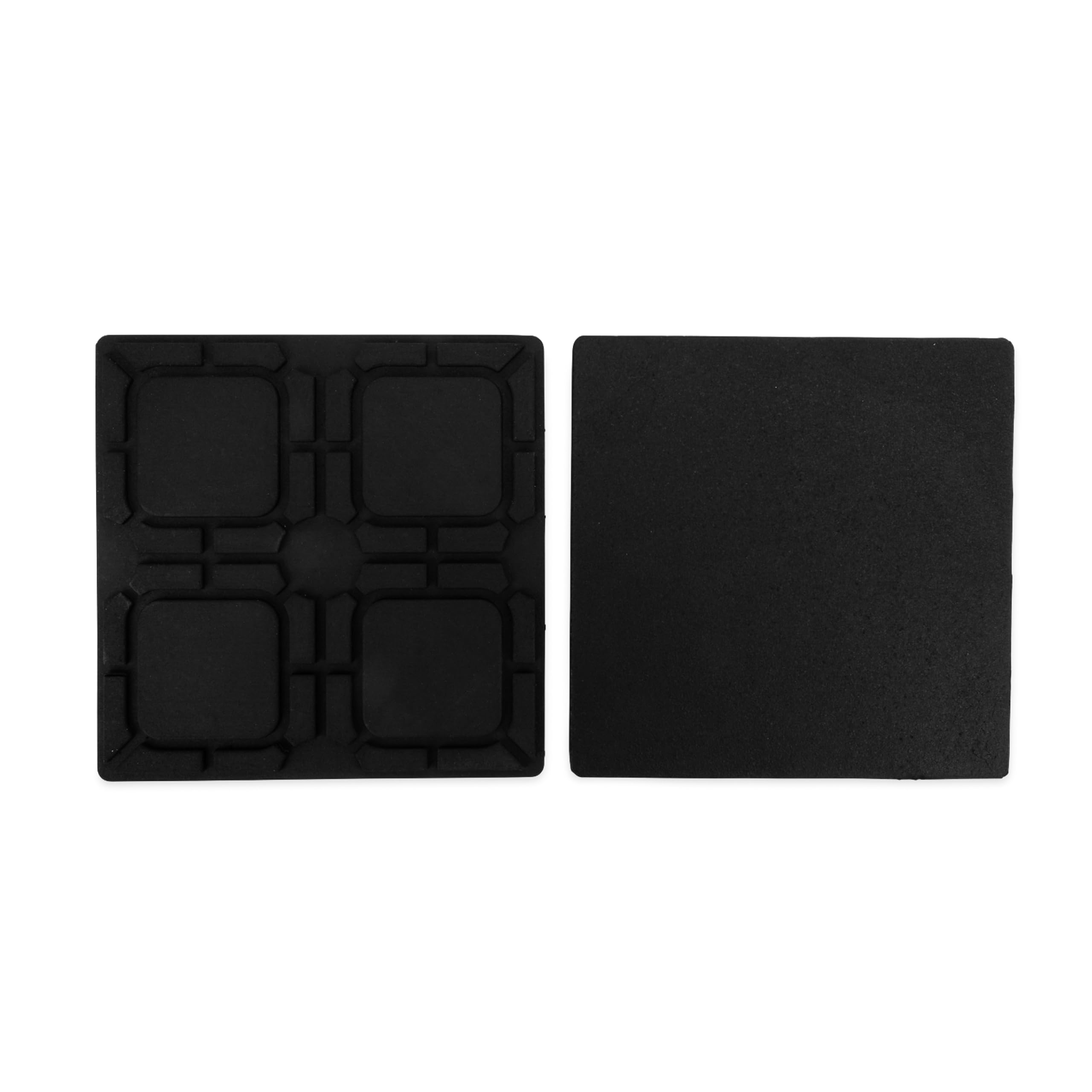Camco RV Universal Flex Pads for Leveling Blocks - Prevents Sinking of RV Jacks & Stabilizers Into Soft Ground - RV Leveling Made Easy - Blocks Measure 8 1/2" x 8 1/2" (44600)