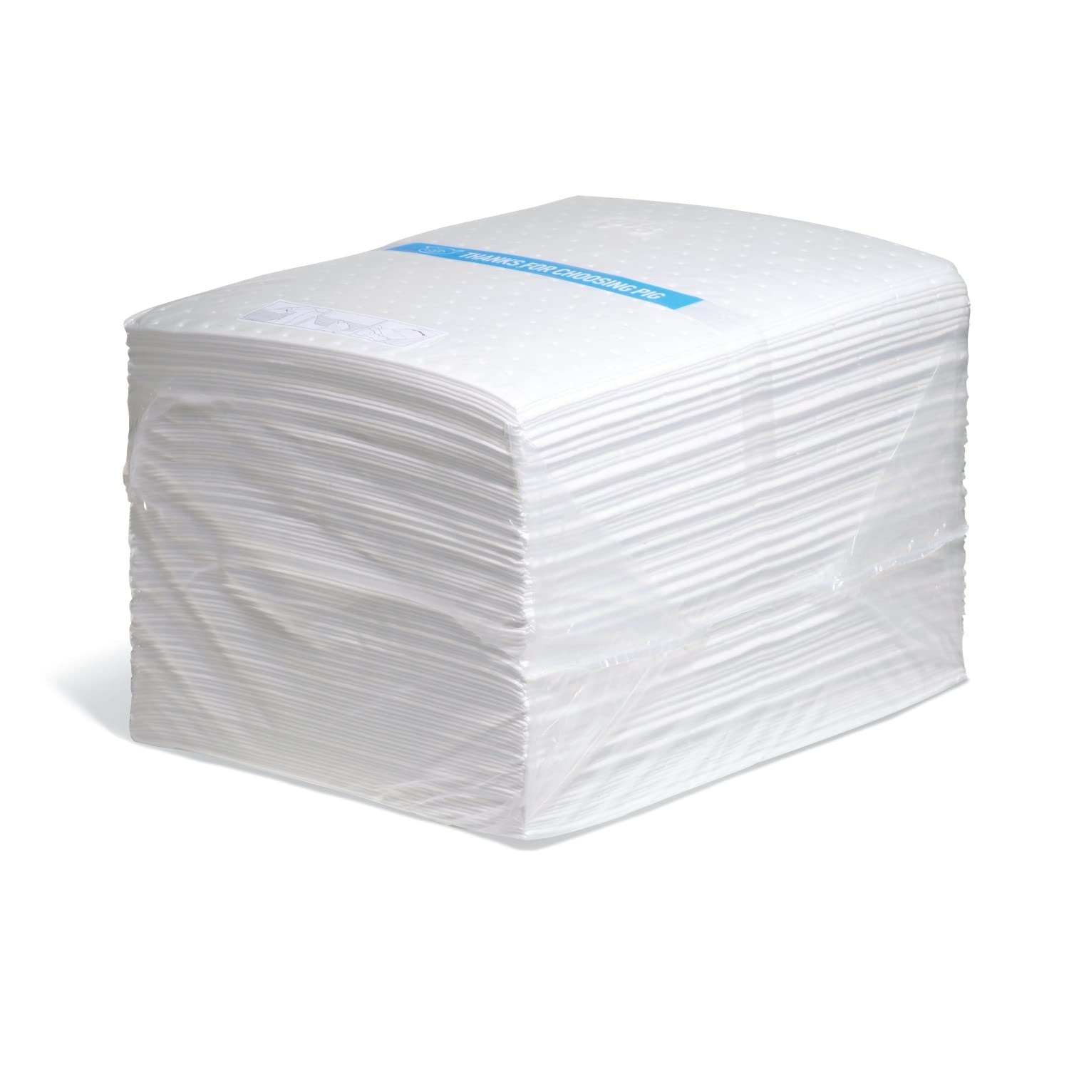PIG Oil-Only Absorbent Mat Pad - Oil Mat - 100 Pads per Bag - 15" x 20" Pad - Absorbs up to 28 ounces per Pad - MAT403