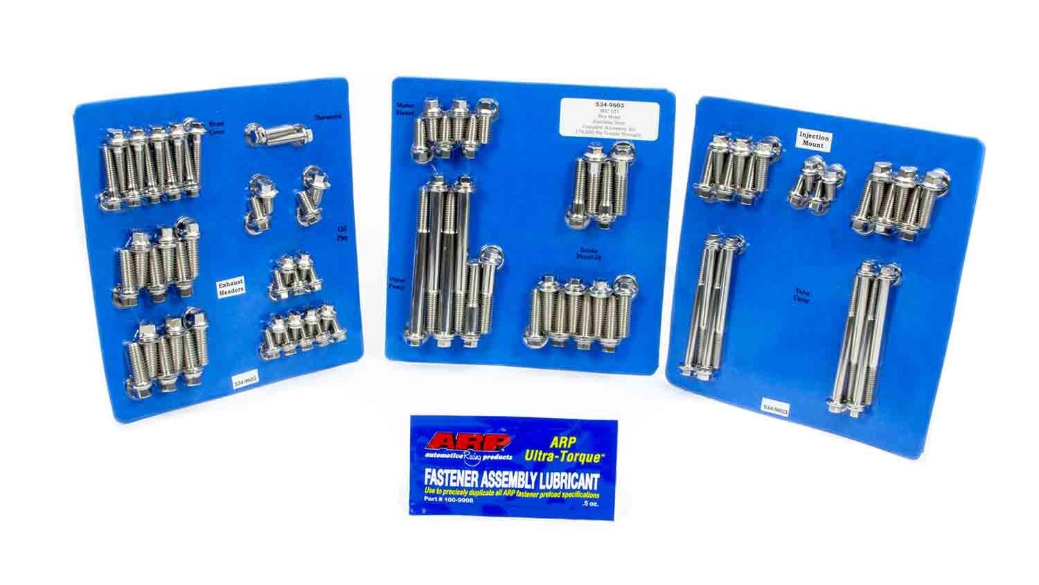ARP 6-Point Stainless Steel Complete Engine Fastener Kit for Small Block Chevy 534-9603