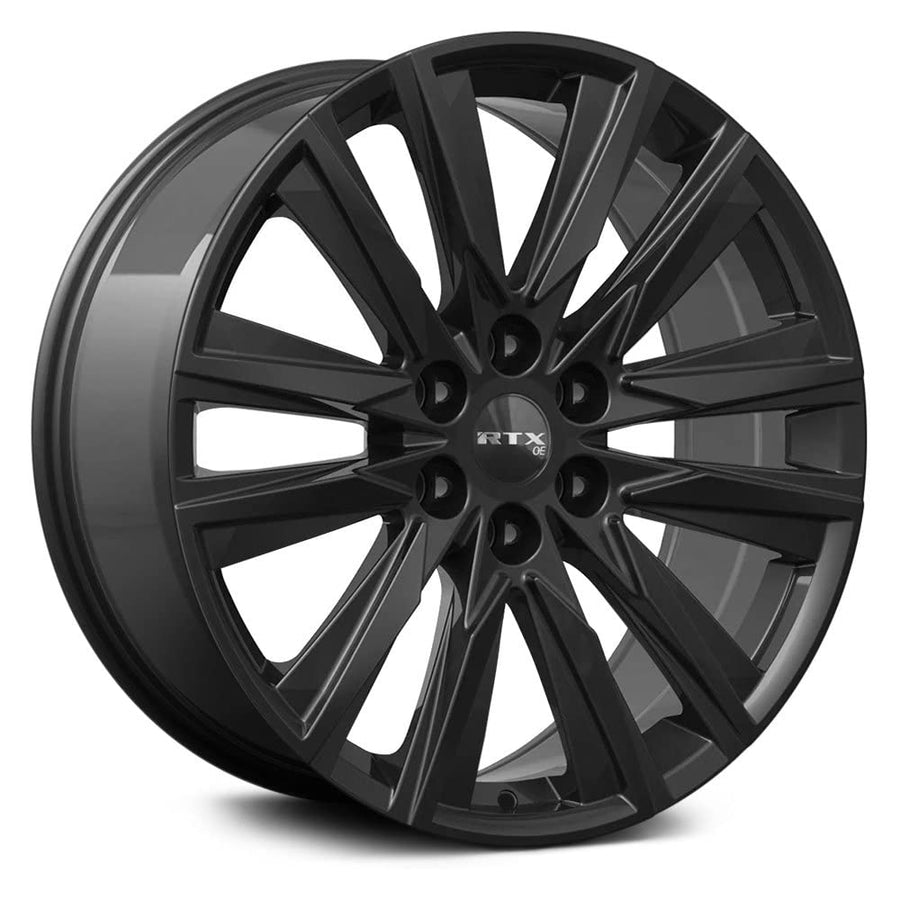 GM-01 RTX Custom Wheel - 22x9, 25 Offset, 6x139.7 Bolt Pattern, 78.1mm Hub - Gloss Black Rim