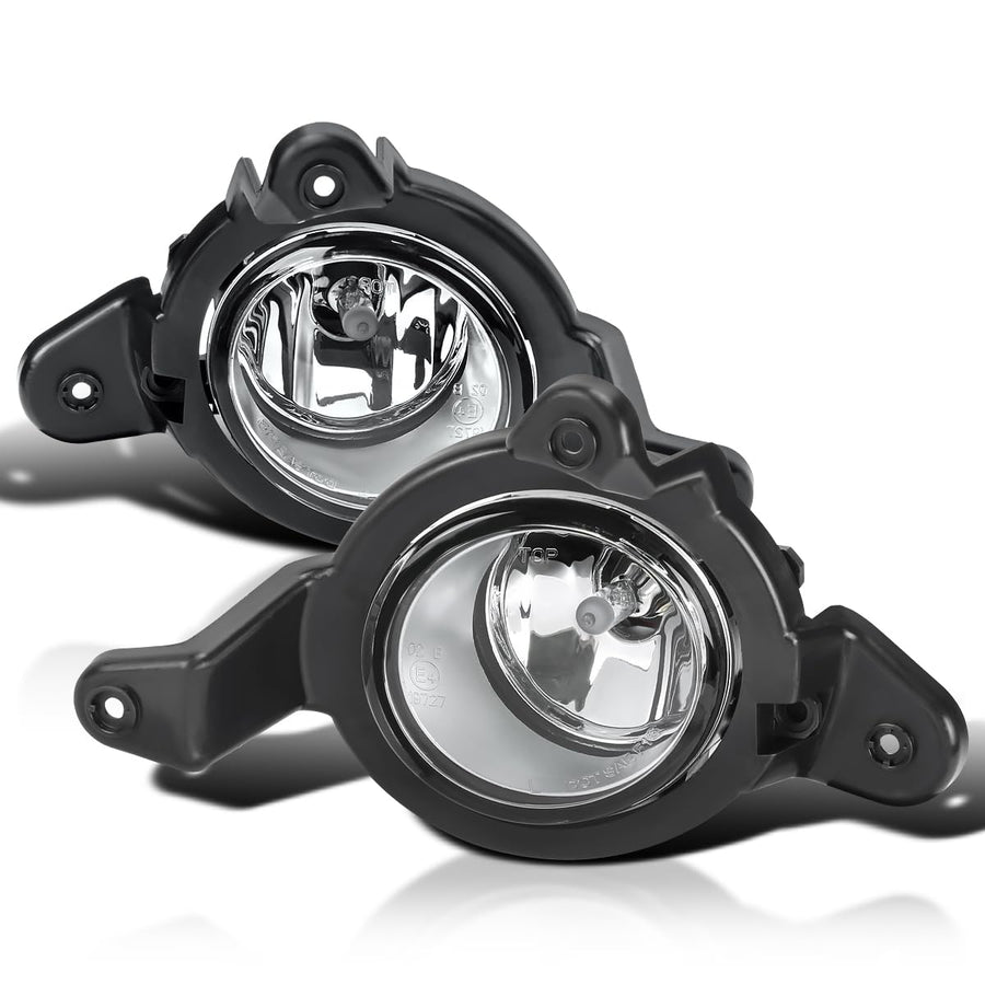 Fog Lights Spec-D Tuning Chrome + Switch + Wiring Kit Compatible with 2018-2019 Toyota C-HR, L+R Pair Assembly
