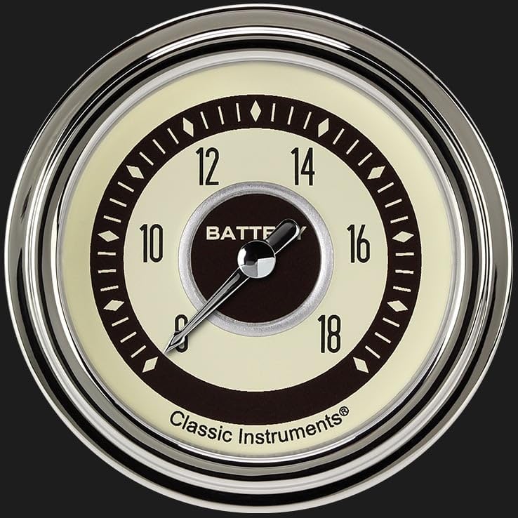 Nostalgia Classic Instruments 2 5/8" Volt Gauge Full Sweep NT330SLC