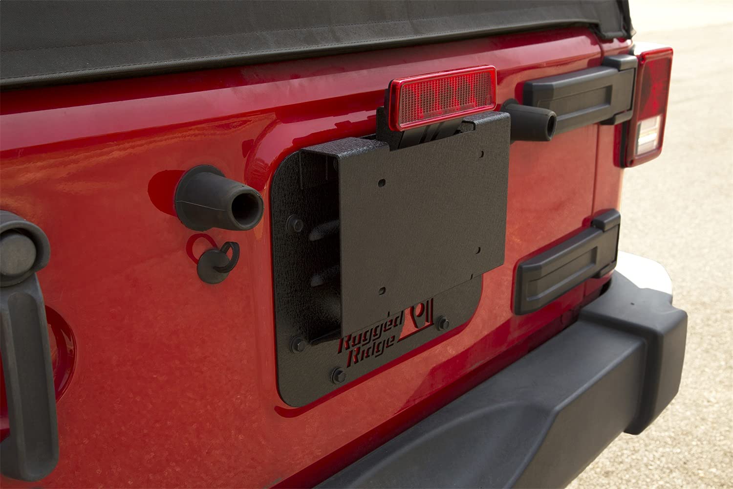 Rugged Ridge Delete Kit Tire Carrier | Black, Vented | 11586.11 | Fits 2007-2018 Jeep Wrangler JK