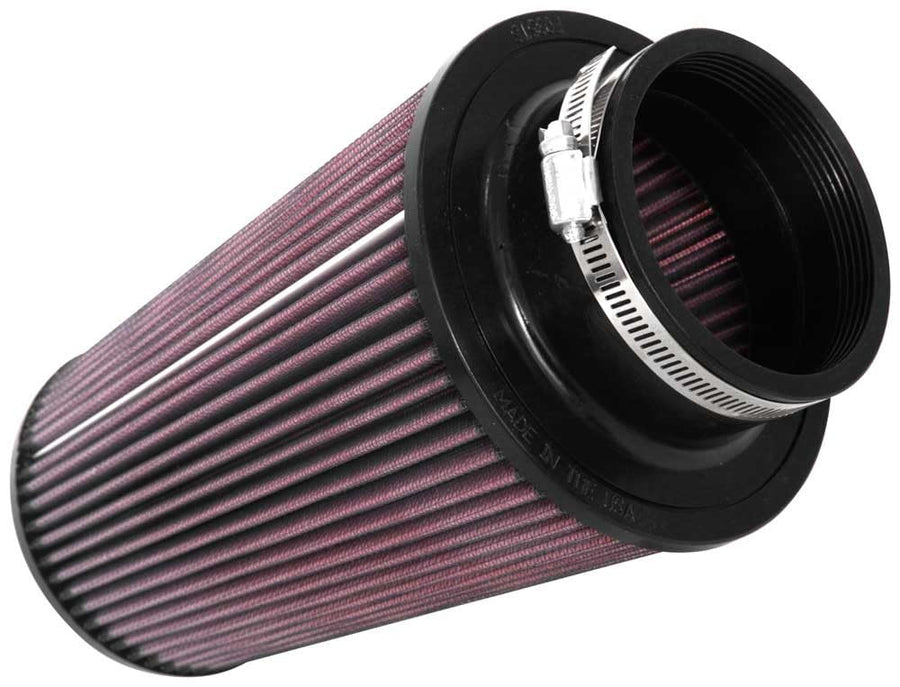 K&N Original High-Flow Lifetime Universal Clamp-On Air Filter: Performance, Premium, Washable: Flange Diameter: 3.5 In, Filter Height: 9.0 In, Flange Length: 1.75 In, Shape: Round Tapered, RU-3690