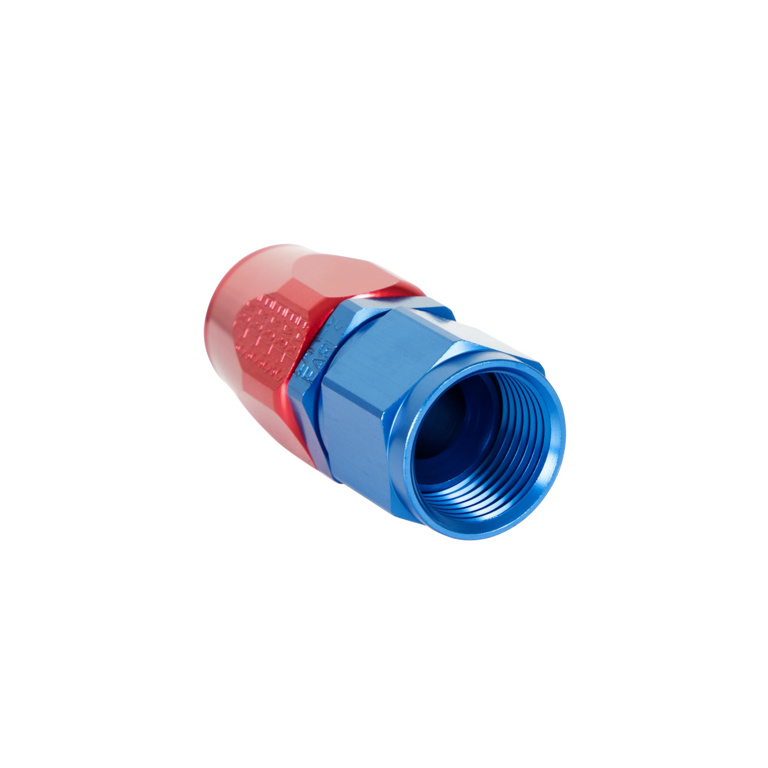 Earl's Hose End Straight Swivel-Seal® -10 AN - Red/Blue - Clamshell Package