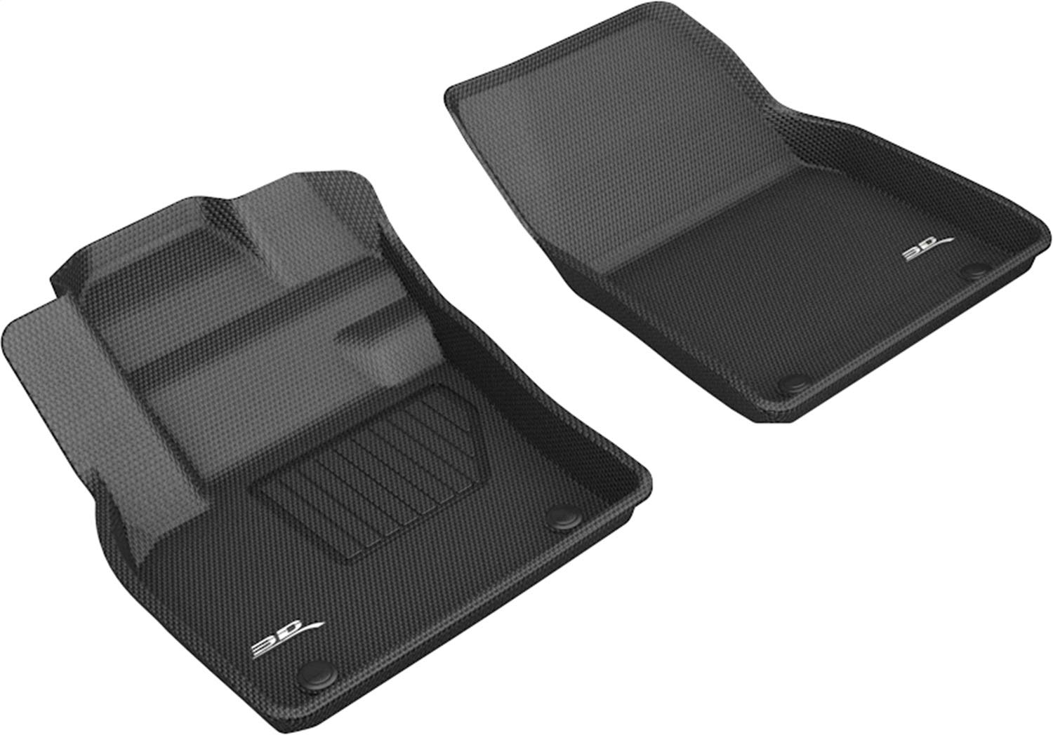 3D MAXpider Kagu Custom Fit Floor Mat (Black) Compatible with Volvo Xc40 2019-2026 - Front Row