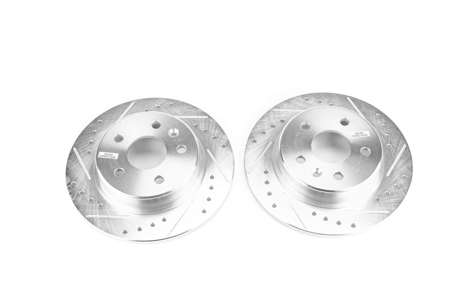 Rear Brake Rotor Pair Power Stop AR82178XPR Drilled and Slotted