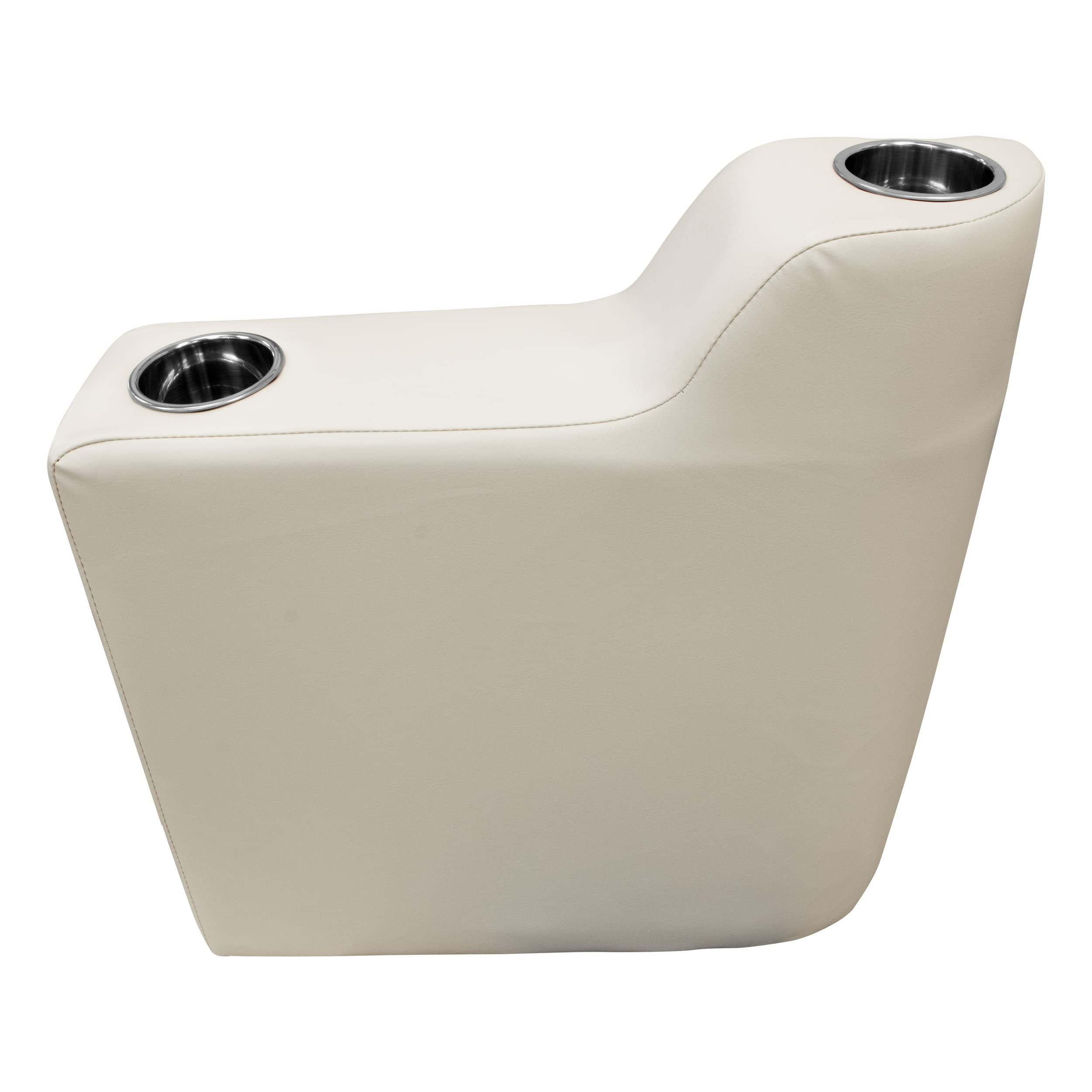 3009-990 Wise Premier Series Pontoon Left Radius Arm Rest, Platinum