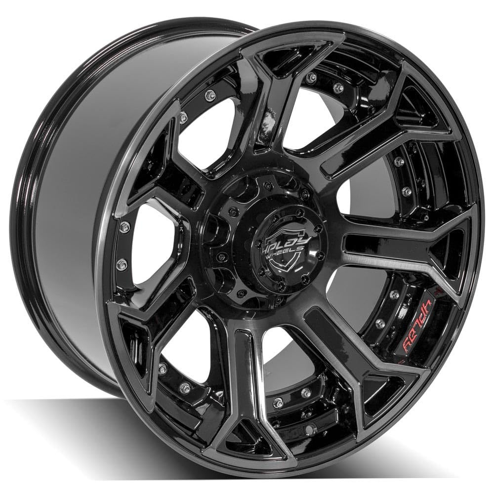 4PLAY Wheels 4P70-20100-6D55-18BBT Painted Brushed Black Wheel (20 x 10. inches /6 x 135 mm, -18 mm Offset)
