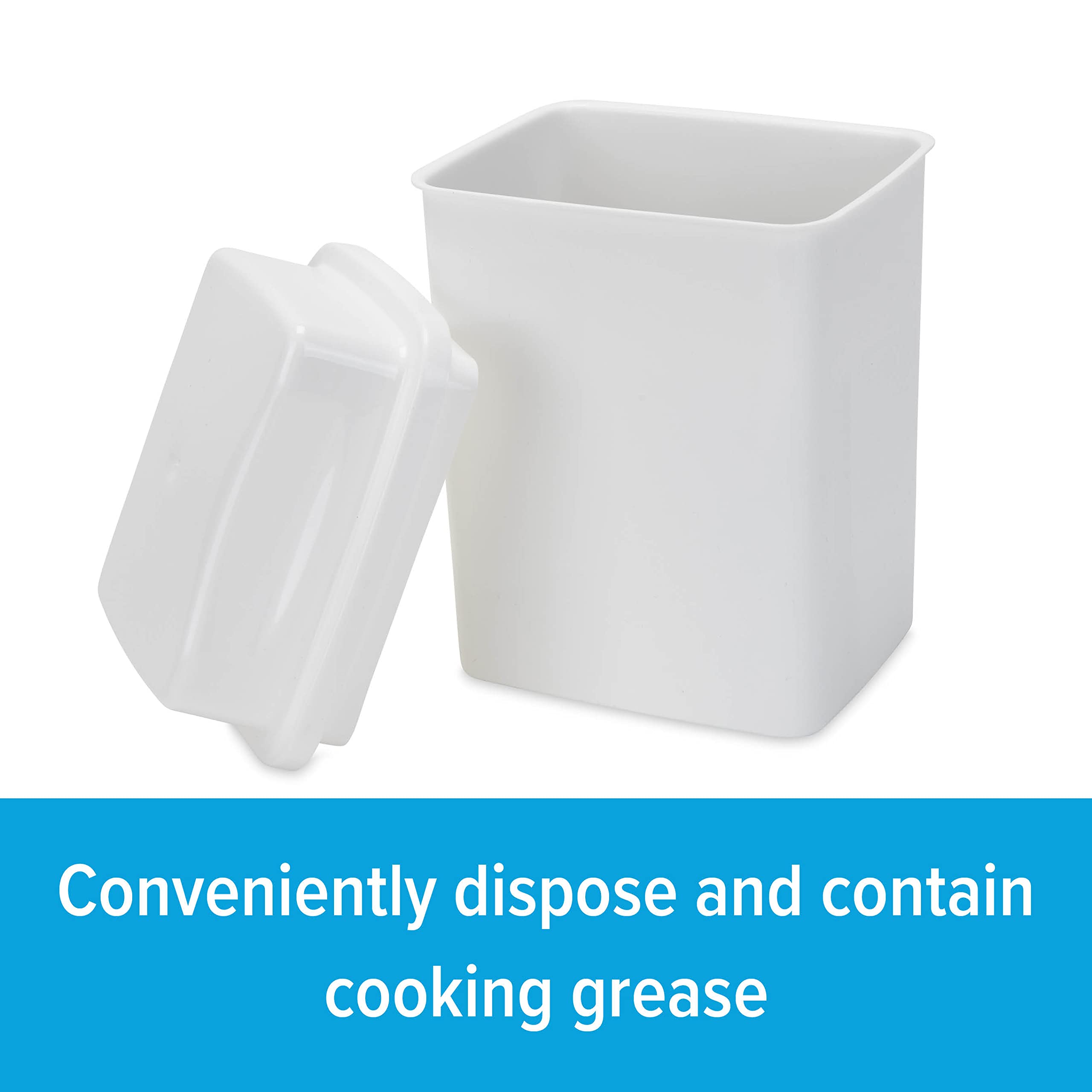 Cooking Grease Storage Bin Camco | Help Stop RV and Marine Kitchen Drains from Getting Clogged | Foil Liners Hold Liquid Up to 200-Degrees Fahrenheit (42281)