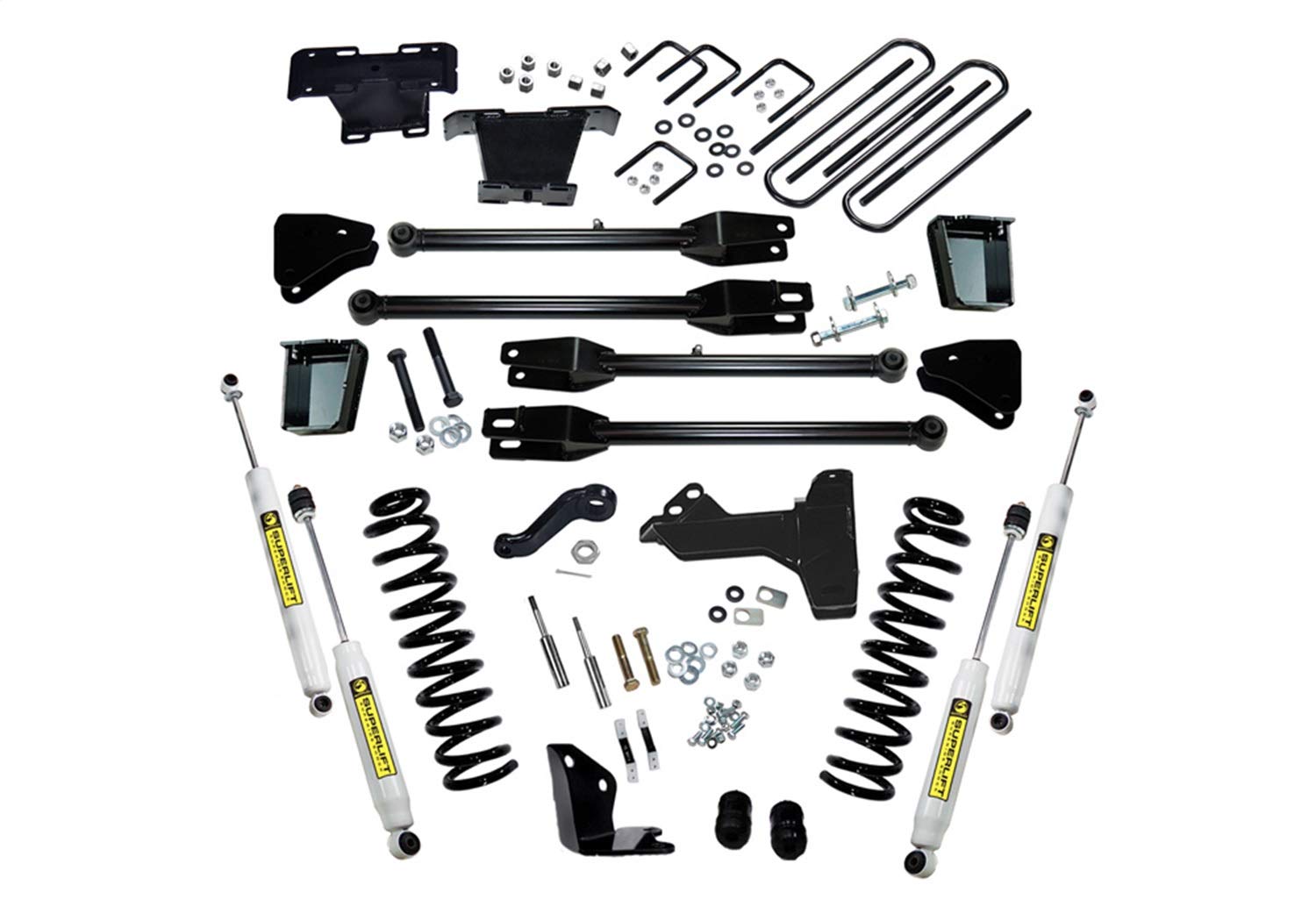 SUPERLIFT REALTRUCK SUSPENSION 6" Lift Kit for Ford F-250/F-350 | Complete Lift Kit with Front & Rear Shadow Series Shocks and 4-Link Arms | K231 | Fits 2005-2007 Ford F-250 / F-350 4WD