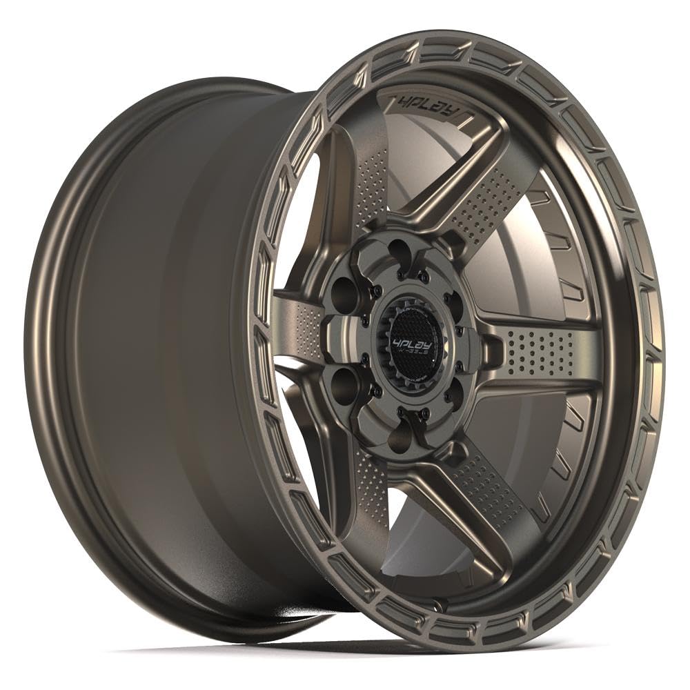4PLAY Wheels 17 Inch Rim 4PS63 Fits 6x135 & 6x139.7 17x9 Satin Bronze (1)