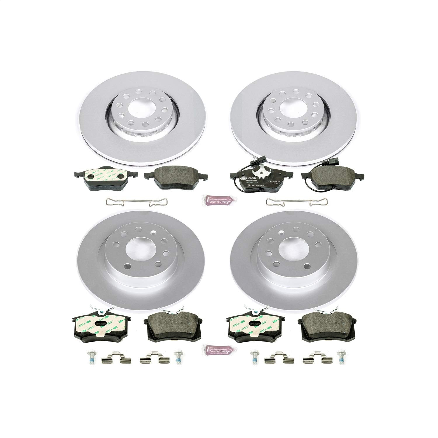 Euro-Stop Power Stop Brake Kit Front and Rear For Audi A6 1998-2004 [Model Specific]