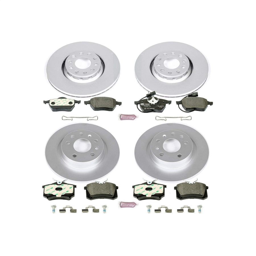 Euro-Stop Power Stop Brake Kit Front and Rear For Audi A6 1998-2004 [Model Specific]