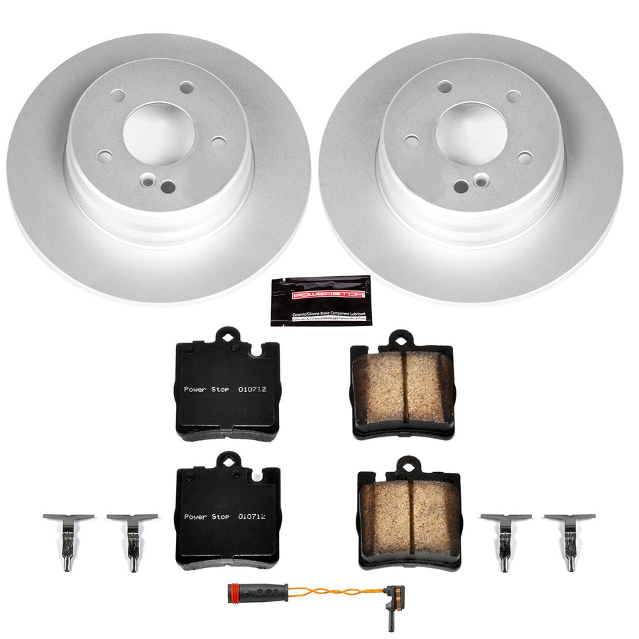 Power Stop CRK6698 Z23 Evolution Geomet Coated Brake Kit For C230, C240, C280, C320, C350, CLK320, CLK350, SLK350 [Model Specific]