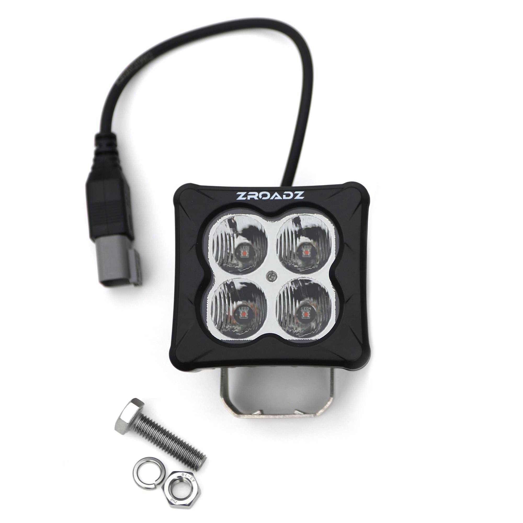 ZROADZ 22 Tundra Hood Hinge LED Kit Incl (2) 3" White and (2) 3" Amber LED Pod Lights Z369671-KITAW