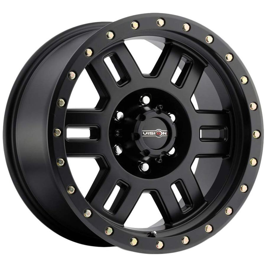 Matte Black Vision 398 Wheel with Painted Finish (15x8"/6x139.7mm)
