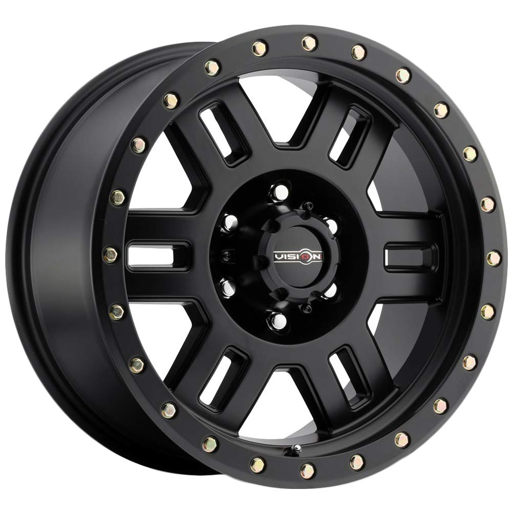 Matte Black Vision 398 Wheel with Painted Finish (17x8.5"/6x139.7mm)