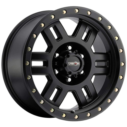 18x9 Vision Manx 398 Matte Black 6x135 +18mm Wheel Rim